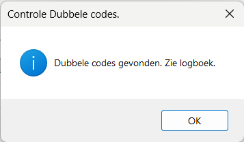 DubbeleCodesMelding