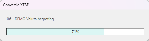 Conversie - voortgang